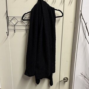 Cozy Black Knit Scarf